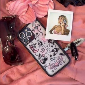 Wildflower x Nessa Barrett Collab Iphone 14 Case🎀⭐️🍒🌹